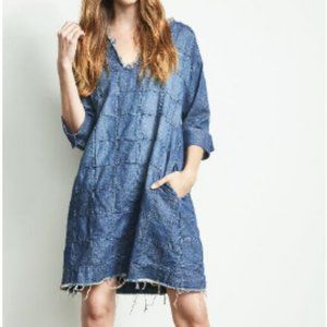 EUC - AMADI Sue Patch Denim Dress - L